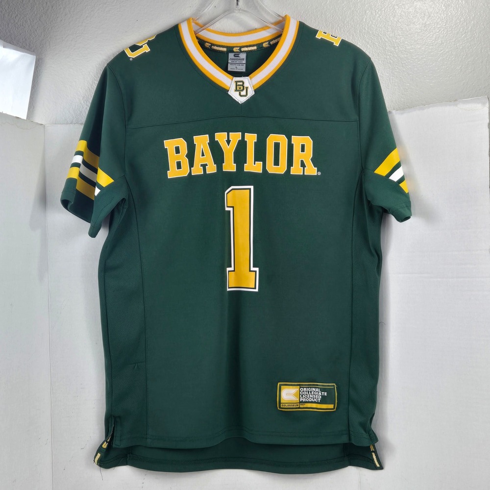 Colosseum Baylor Bears Football Jersey Youth L 16-18 Adult S Green NCAA Fan Gear